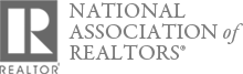 national association of realtors gray logo