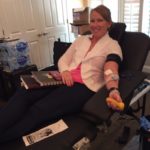 photo of a realtor member giving blood